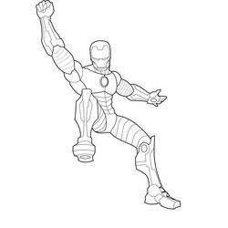 Coloring page: Iron Man (Superheroes) #80700 - Free Printable Coloring Pages