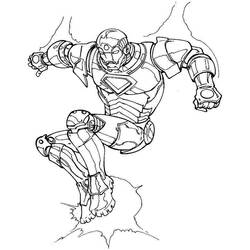 Coloring page: Iron Man (Superheroes) #80718 - Free Printable Coloring Pages