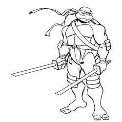 Coloring page: Ninja Turtles (Superheroes) #75353 - Printable coloring pages