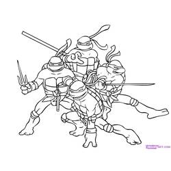 Coloring page: Ninja Turtles (Superheroes) #75356 - Printable coloring pages