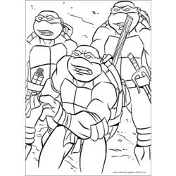 Coloring page: Ninja Turtles (Superheroes) #75360 - Free Printable Coloring Pages