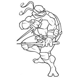 Coloring page: Ninja Turtles (Superheroes) #75412 - Printable coloring pages