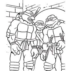 Coloring page: Ninja Turtles (Superheroes) #75432 - Printable coloring pages
