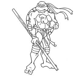 Coloring page: Ninja Turtles (Superheroes) #75456 - Printable coloring pages