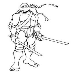 Coloring page: Ninja Turtles (Superheroes) #75460 - Printable coloring pages
