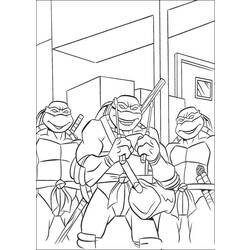 Coloring page: Ninja Turtles (Superheroes) #75490 - Free Printable Coloring Pages