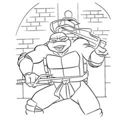 Coloring page: Ninja Turtles (Superheroes) #75535 - Free Printable Coloring Pages
