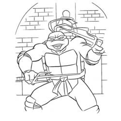 Coloring page: Ninja Turtles (Superheroes) #75587 - Free Printable Coloring Pages
