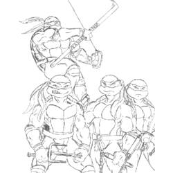 Coloring page: Ninja Turtles (Superheroes) #75611 - Free Printable Coloring Pages
