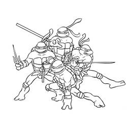 Coloring page: Ninja Turtles (Superheroes) #75612 - Printable coloring pages