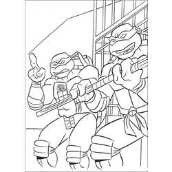 Coloring page: Ninja Turtles (Superheroes) #75658 - Free Printable Coloring Pages