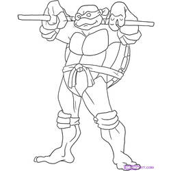 Coloring page: Ninja Turtles (Superheroes) #75680 - Free Printable Coloring Pages