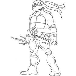 Coloring page: Ninja Turtles (Superheroes) #75692 - Printable coloring pages