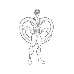 Coloring page: Plastic Man (Superheroes) #83421 - Printable coloring pages