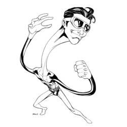 Coloring page: Plastic Man (Superheroes) #83422 - Printable coloring pages