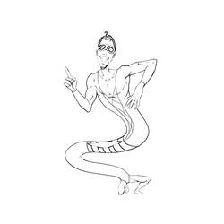 Coloring page: Plastic Man (Superheroes) #83423 - Printable coloring pages
