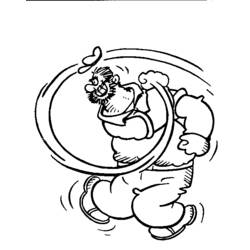 Coloring page: Popeye (Superheroes) #84712 - Printable Coloring Pages