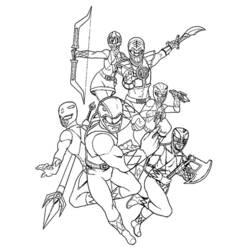 Coloring page: Power Rangers (Superheroes) #50047 - Printable coloring pages