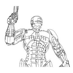 Coloring pages: Robocop - Printable coloring pages
