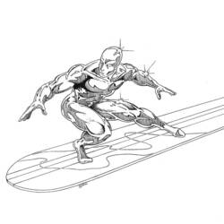 Coloring page: Silver Surfer (Superheroes) #81120 - Printable coloring pages