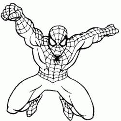 Coloring page: Spiderman (Superheroes) #78649 - Free Printable Coloring Pages