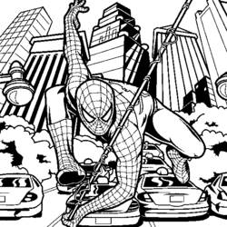 Coloring page: Spiderman (Superheroes) #78712 - Free Printable Coloring Pages