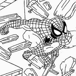 Coloring page: Spiderman (Superheroes) #78717 - Free Printable Coloring Pages