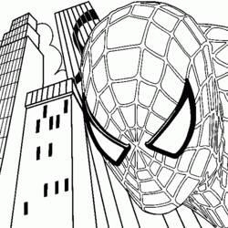 Coloring page: Spiderman (Superheroes) #78727 - Free Printable Coloring Pages