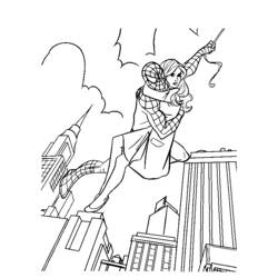 Coloring page: Spiderman (Superheroes) #78746 - Free Printable Coloring Pages