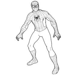 Coloring page: Spiderman (Superheroes) #78772 - Free Printable Coloring Pages