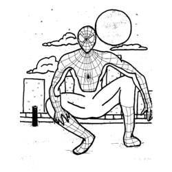 Coloring page: Spiderman (Superheroes) #78776 - Free Printable Coloring Pages