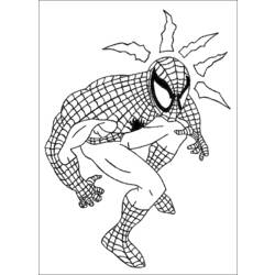Coloring page: Spiderman (Superheroes) #78792 - Free Printable Coloring Pages