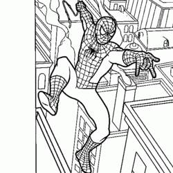 Coloring page: Spiderman (Superheroes) #78806 - Free Printable Coloring Pages