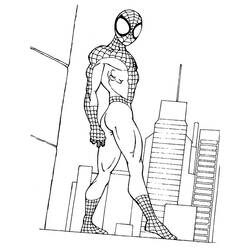 Coloring page: Spiderman (Superheroes) #78821 - Free Printable Coloring Pages