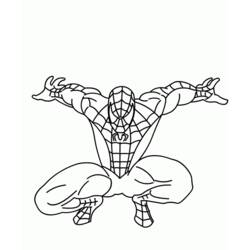 Coloring page: Spiderman (Superheroes) #78909 - Free Printable Coloring Pages