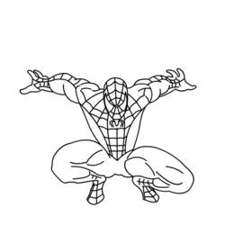 Coloring page: Spiderman (Superheroes) #78975 - Free Printable Coloring Pages
