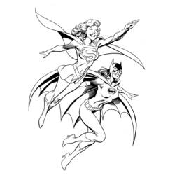Coloring page: Supergirl (Superheroes) #83927 - Printable coloring pages