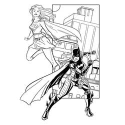 Coloring page: Supergirl (Superheroes) #83939 - Printable coloring pages
