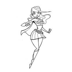 Coloring page: Supergirl (Superheroes) #83942 - Printable coloring pages