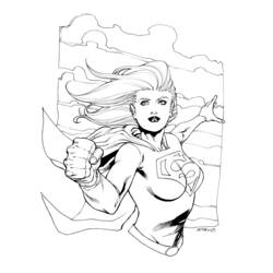 Coloring page: Supergirl (Superheroes) #83946 - Printable coloring pages