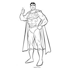 Coloring page: Superman (Superheroes) #83609 - Printable coloring pages