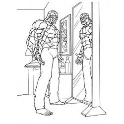 Coloring page: The Thing (Superheroes) #81975 - Printable coloring pages