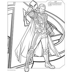 Coloring page: Thor (Superheroes) #75760 - Free Printable Coloring Pages