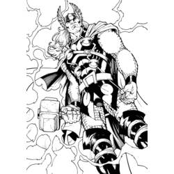 Coloring page: Thor (Superheroes) #75807 - Free Printable Coloring Pages
