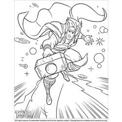 Coloring page: Thor (Superheroes) #75811 - Free Printable Coloring Pages