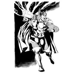 Coloring page: Thor (Superheroes) #75823 - Free Printable Coloring Pages