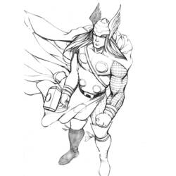 Coloring page: Thor (Superheroes) #75827 - Free Printable Coloring Pages