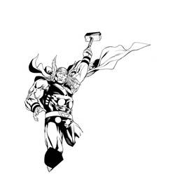 Coloring page: Thor (Superheroes) #75829 - Free Printable Coloring Pages