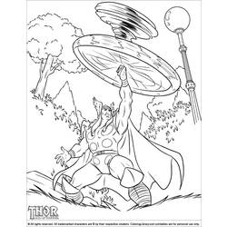 Coloring page: Thor (Superheroes) #75833 - Free Printable Coloring Pages