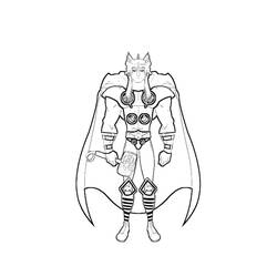 Coloring page: Thor (Superheroes) #75851 - Free Printable Coloring Pages